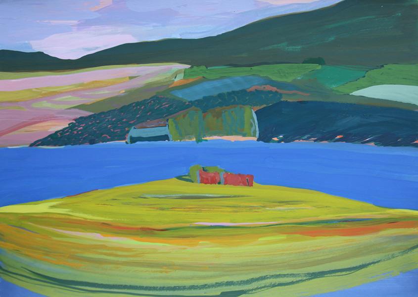 Castletown Beara 2011 gouache op papier 32cm x 45cm
